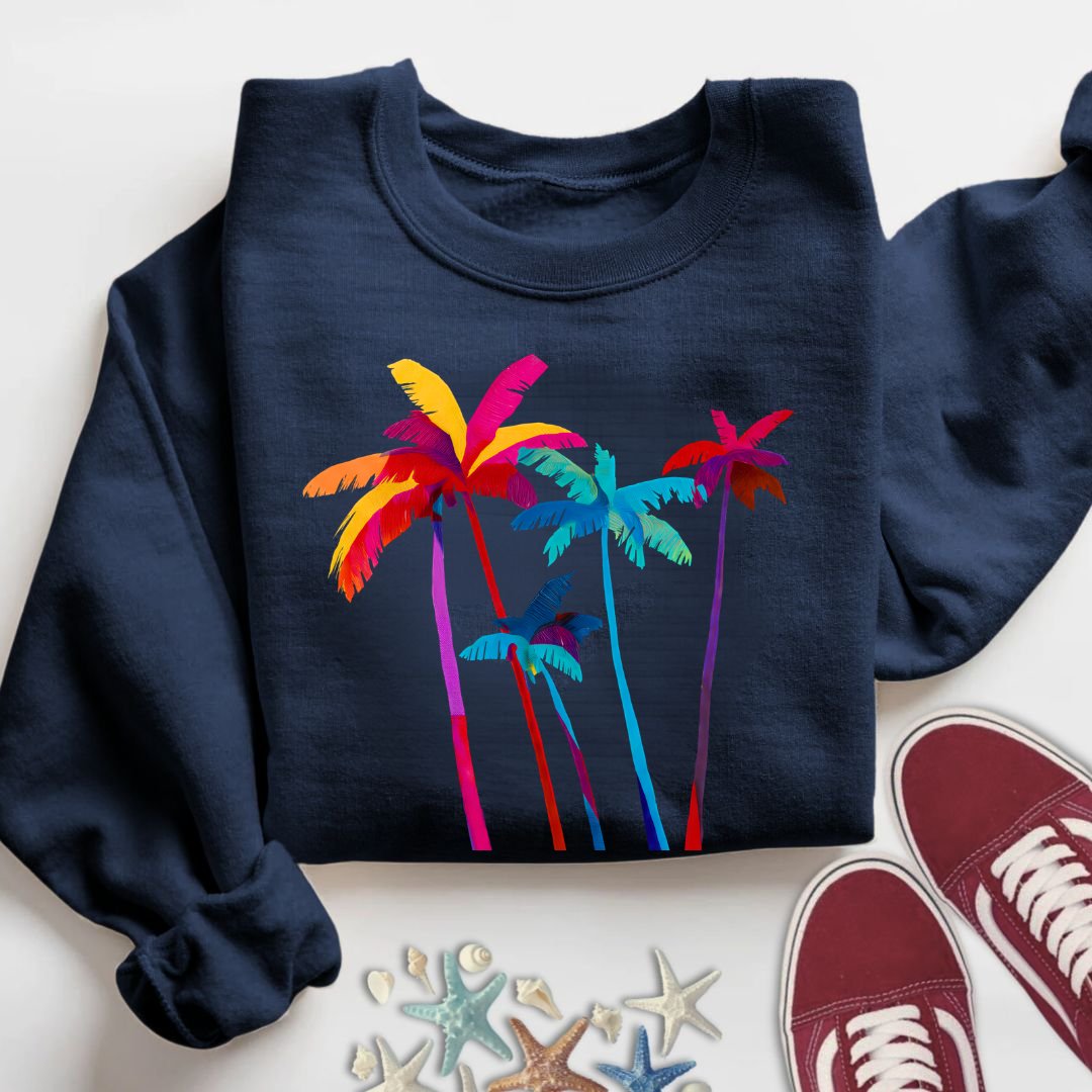 Artistic Palm Trees Sweatshirt