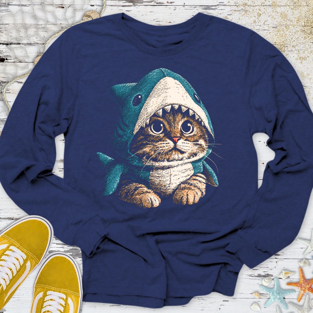 I'm a Real Shark, Cat Long Sleeve Tee