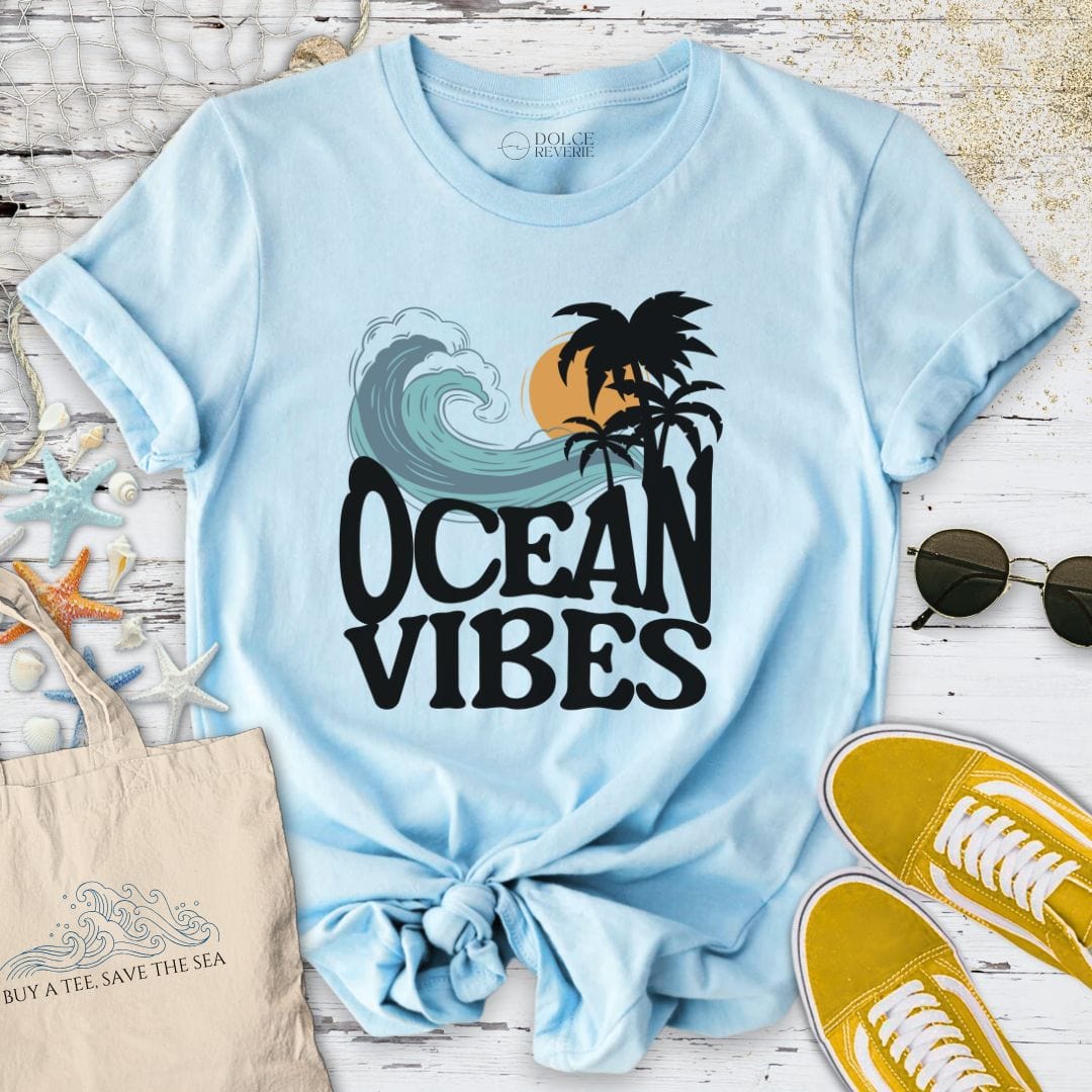 Ocean Vibes T-Shirt Light Blue / S