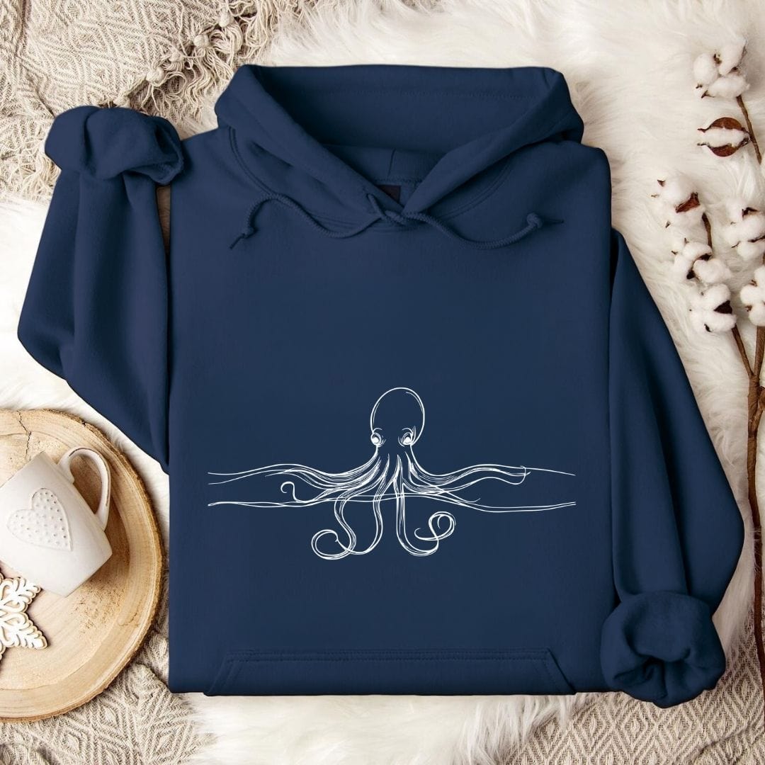 Octopus Line Hoodie Navy / S