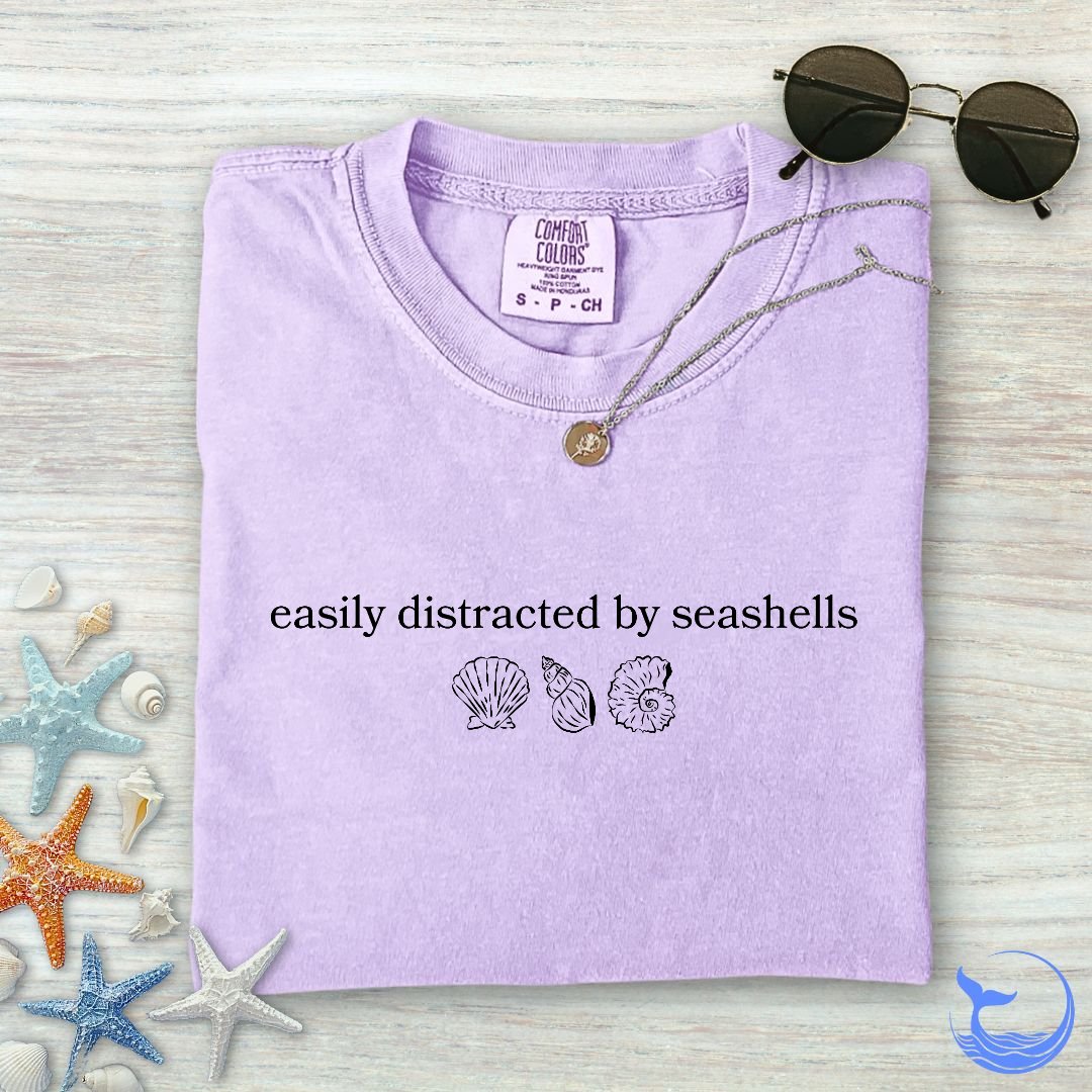 Distracted By Seashells Comfort Colors T-Shirt