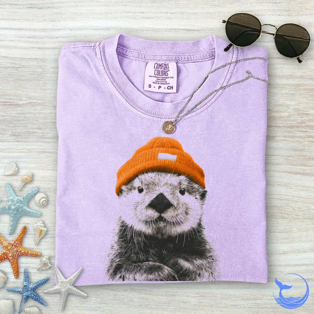 Winter Otter Comfort Colors T-Shirt