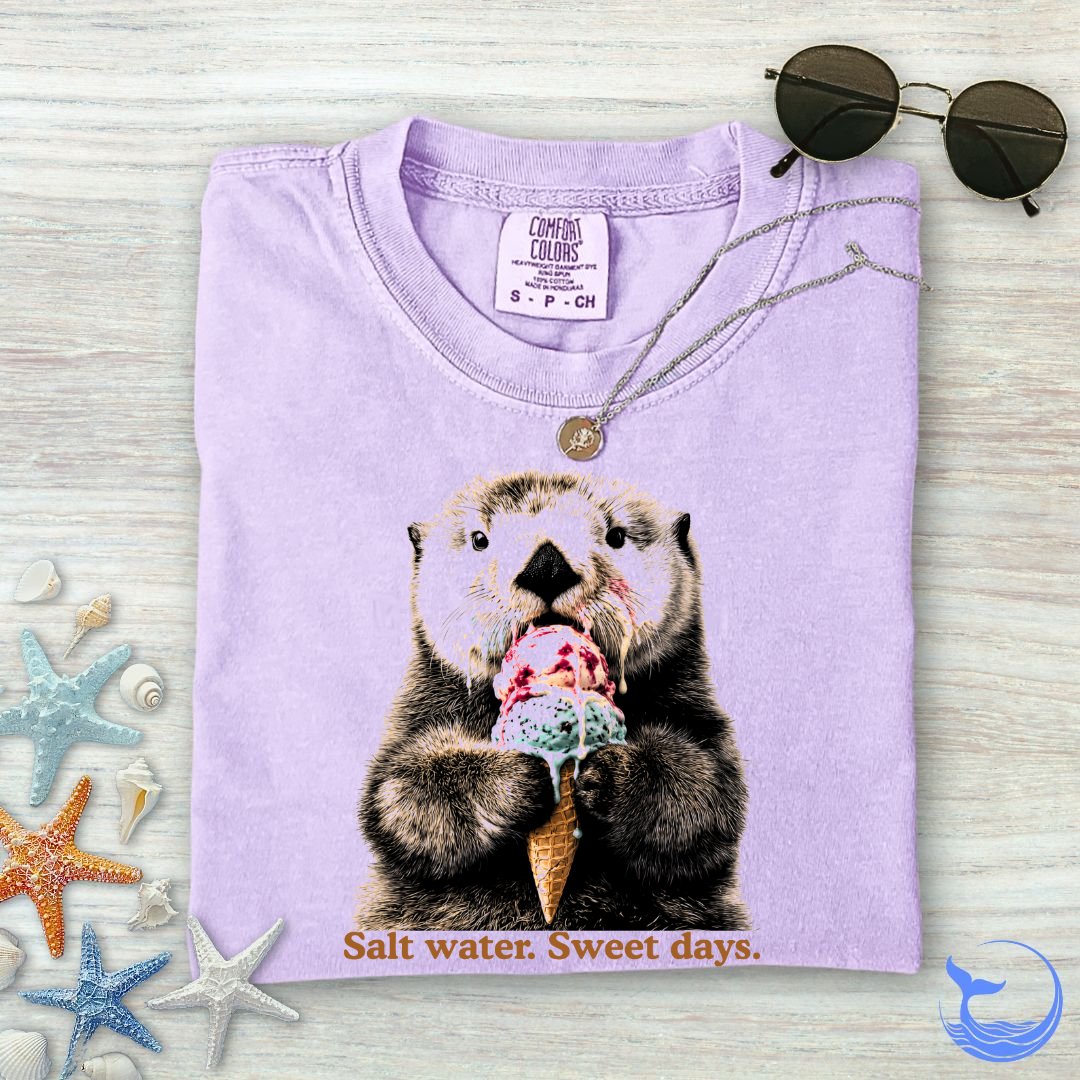 Salt Water Sweet Days Otter Comfort Colors T-Shirt