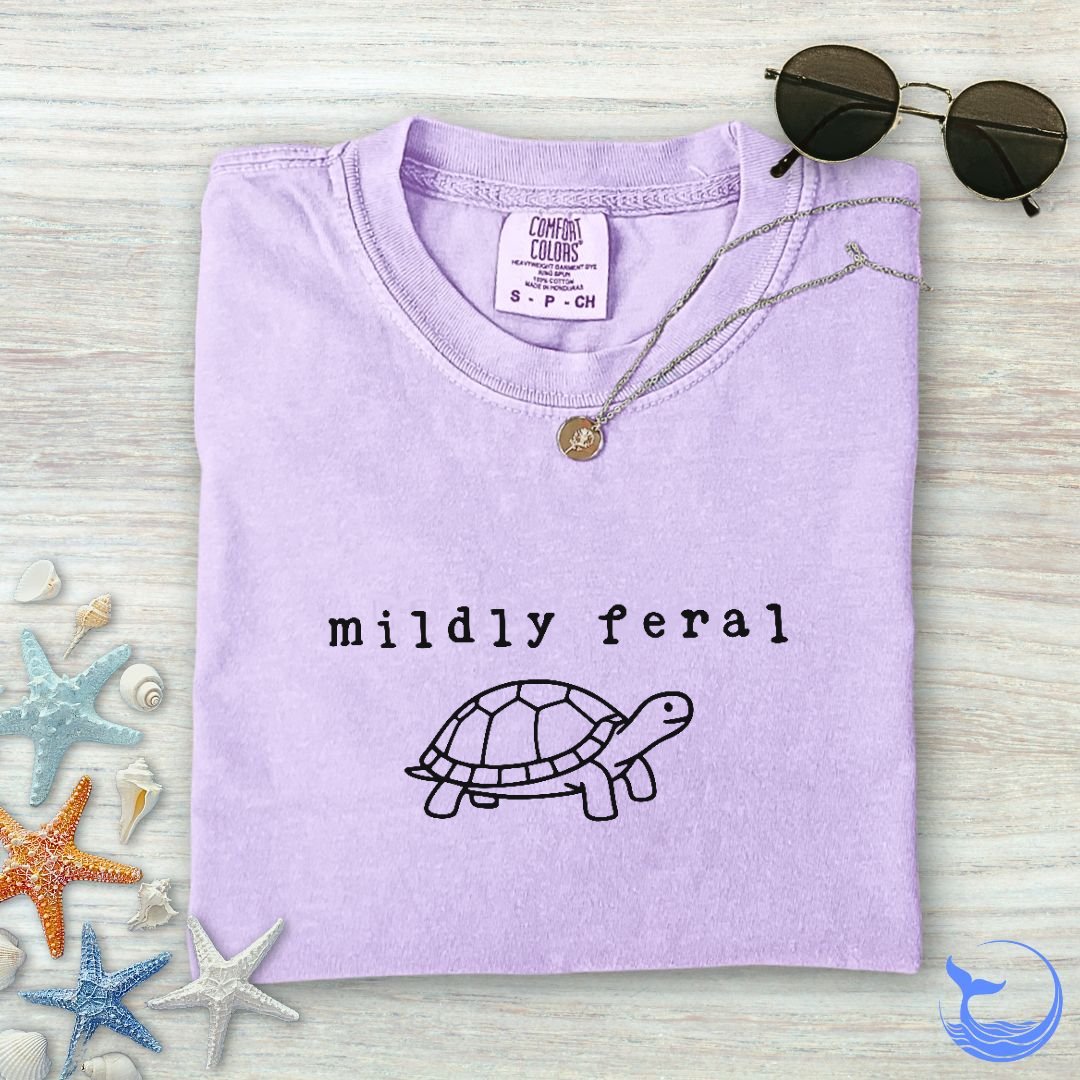 Mildly Feral Turtle Comfort Colors T-Shirt