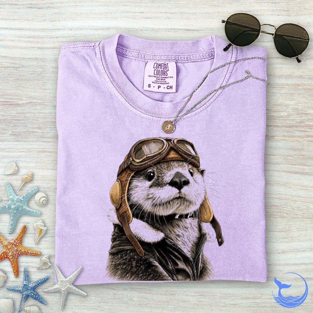 Aviator Otter Comfort Colors T-Shirt