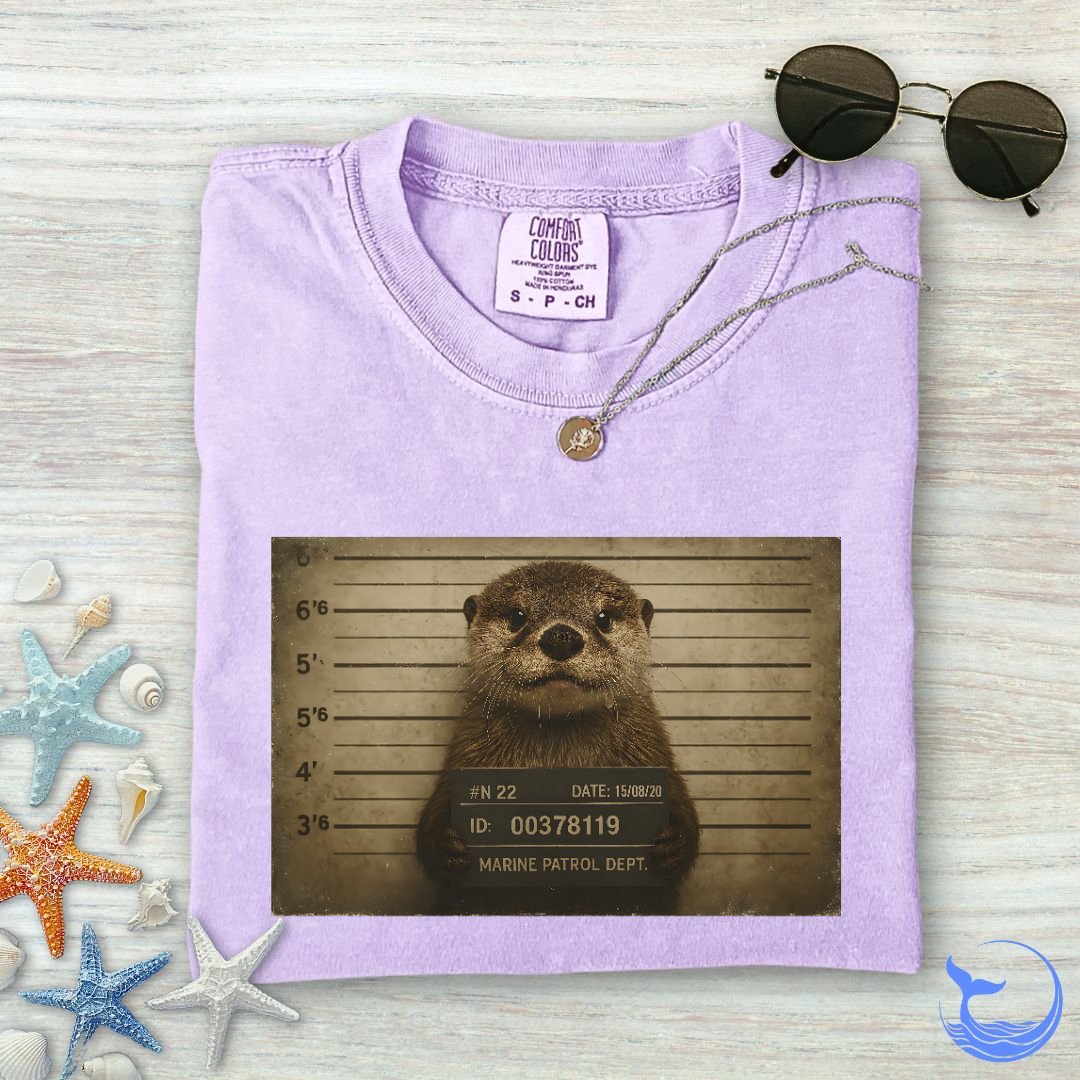 Otter Mugshot Comfort Colors T-Shirt
