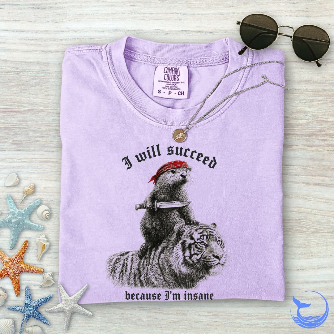 I Will Succeed, Sea Otter Comfort Colors T-Shirt