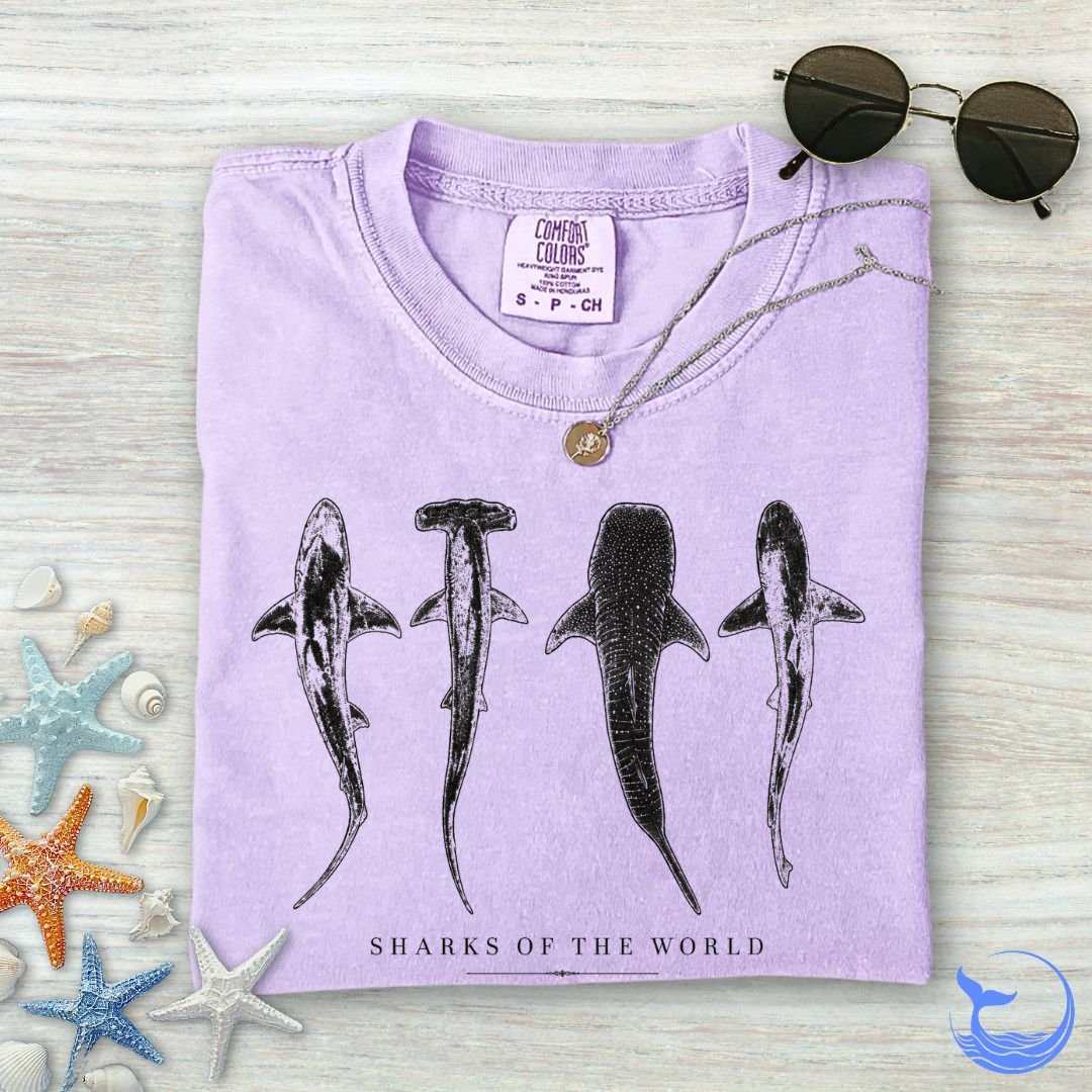 Sharks Of The World Comfort Colors T-Shirt