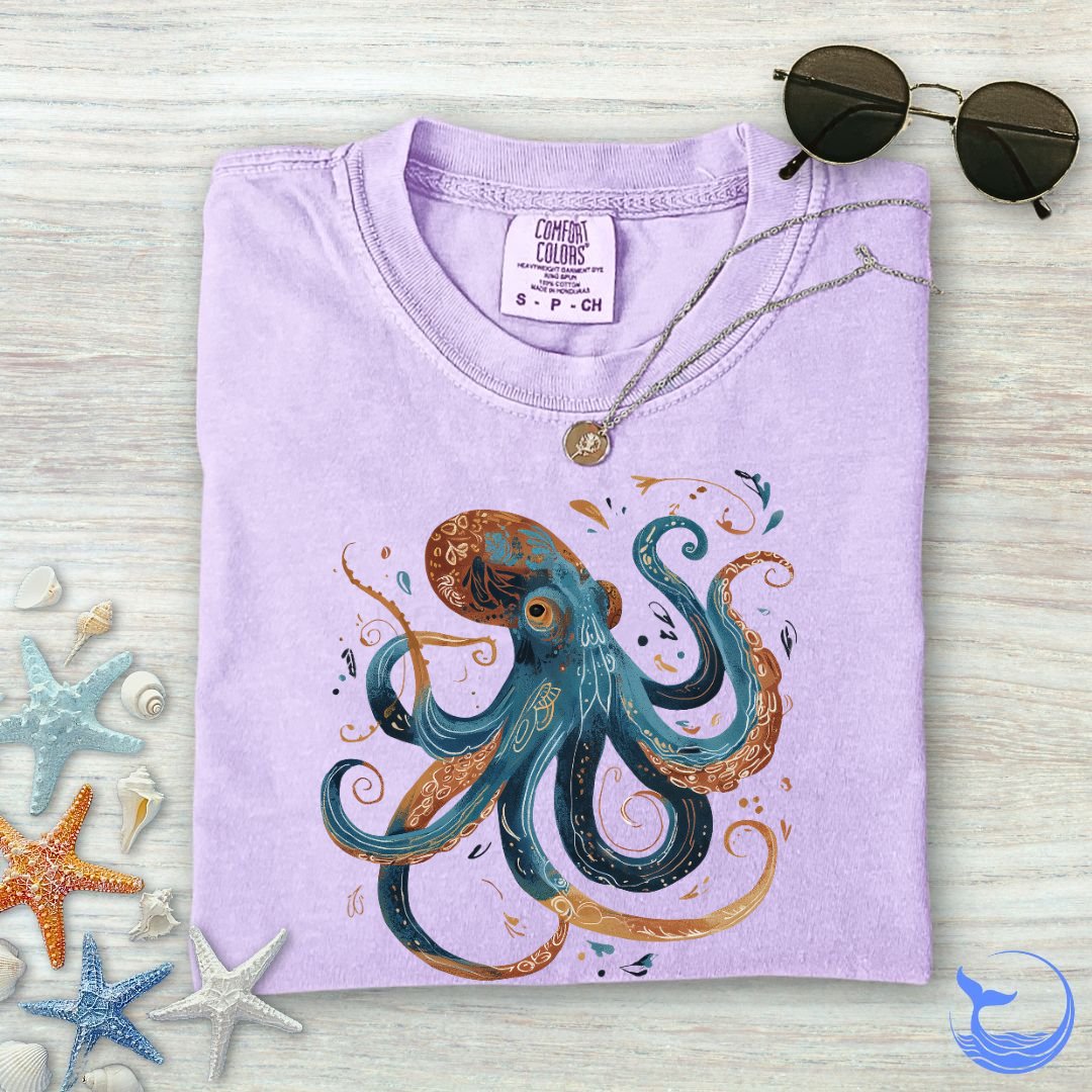 Boho Octopus Comfort Colors T-Shirt