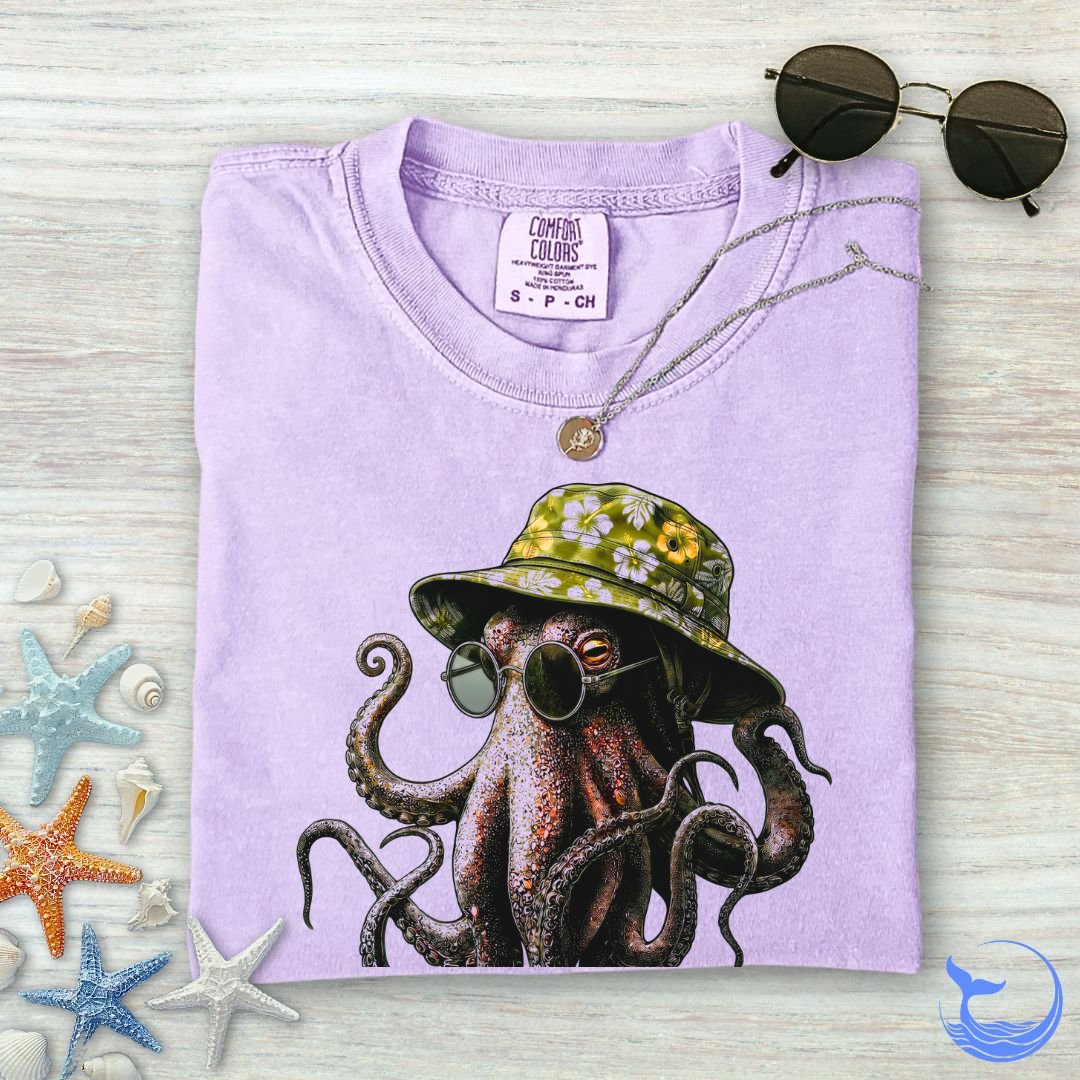 Summer Octopus Comfort Colors T-Shirt