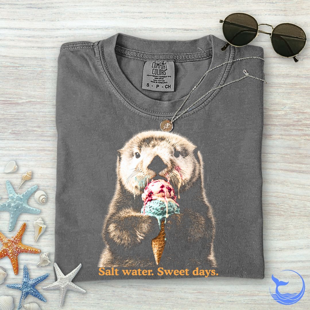 Salt Water Sweet Days Otter Comfort Colors T-Shirt