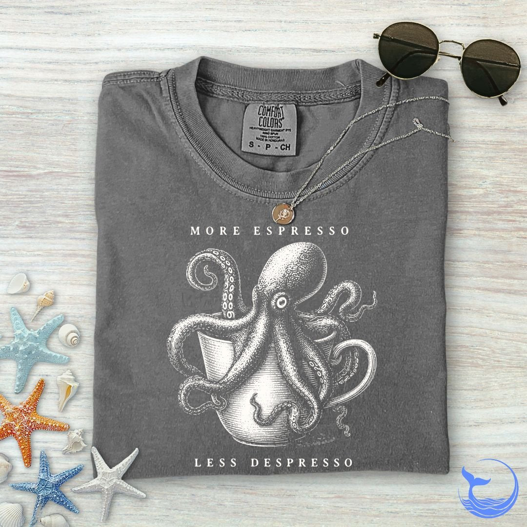 Espresso Octopus Comfort Colors T-Shirt