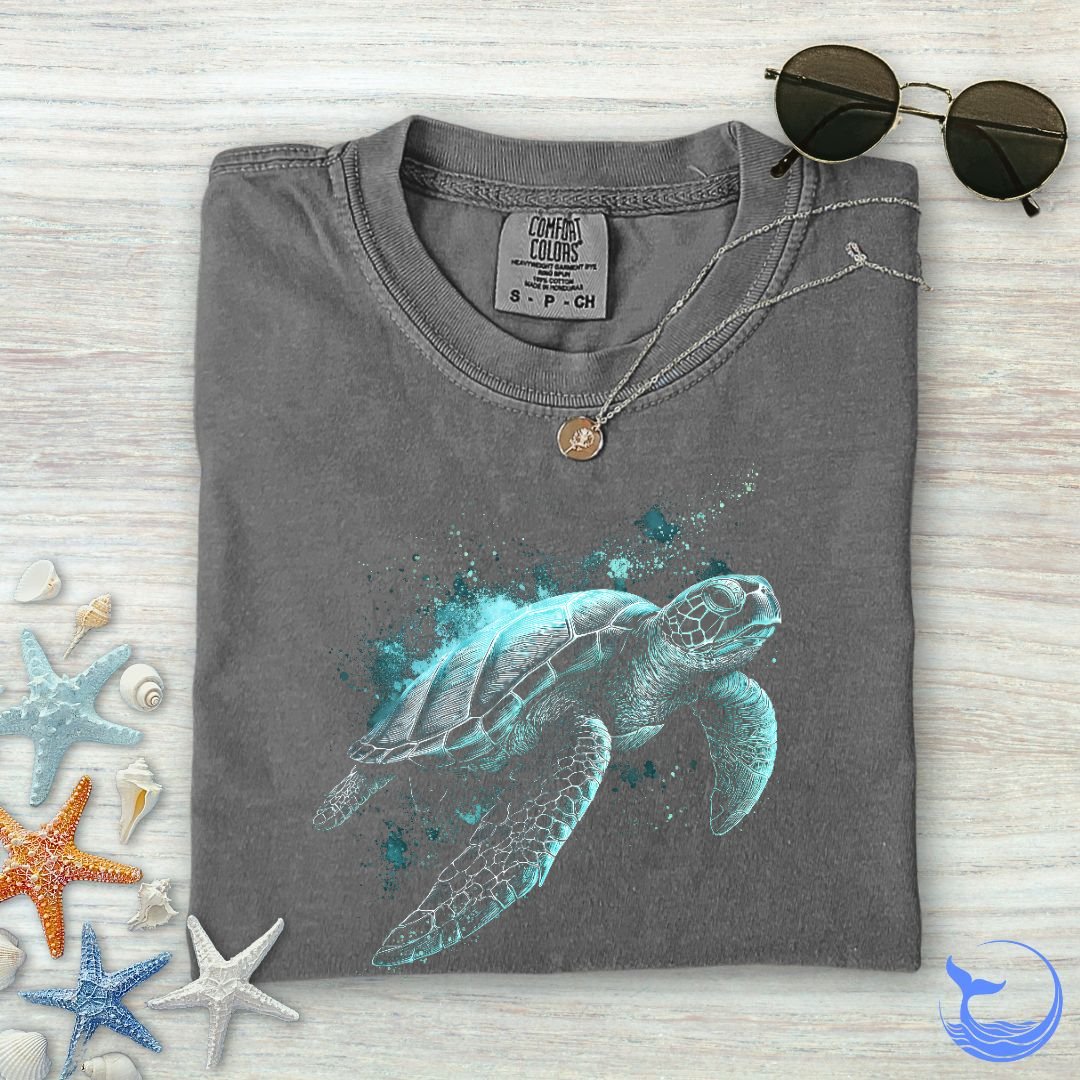 Bioluminescent Turtle Comfort Colors T-Shirt