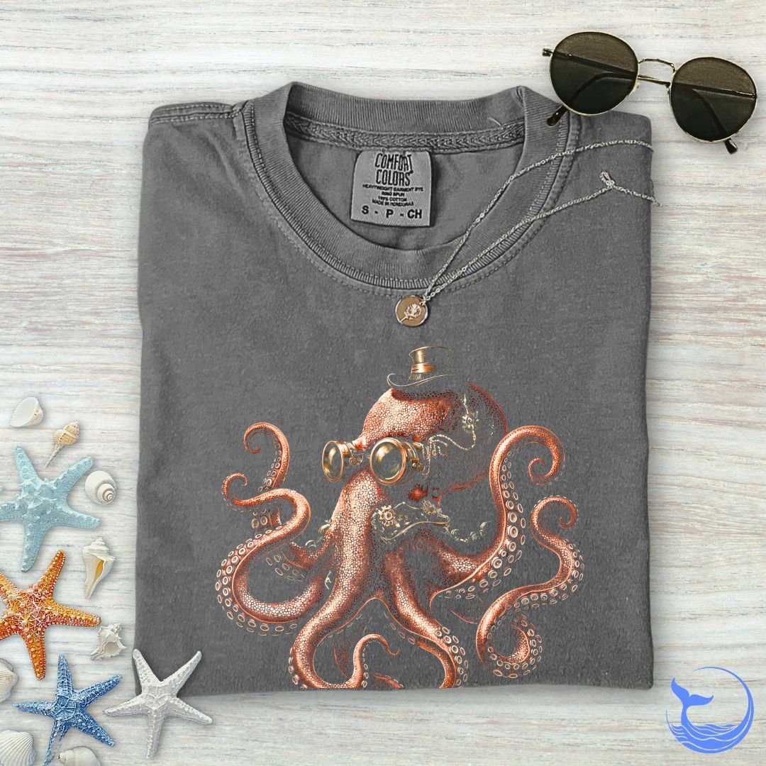 Steampunk Octopus Comfort Colors T-Shirt