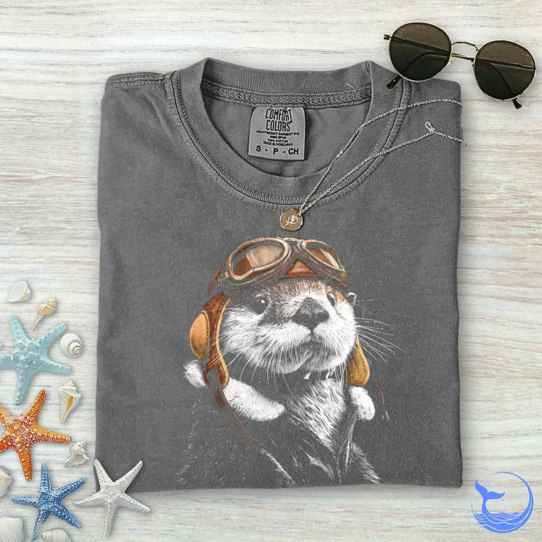 Aviator Otter Comfort Colors T-Shirt