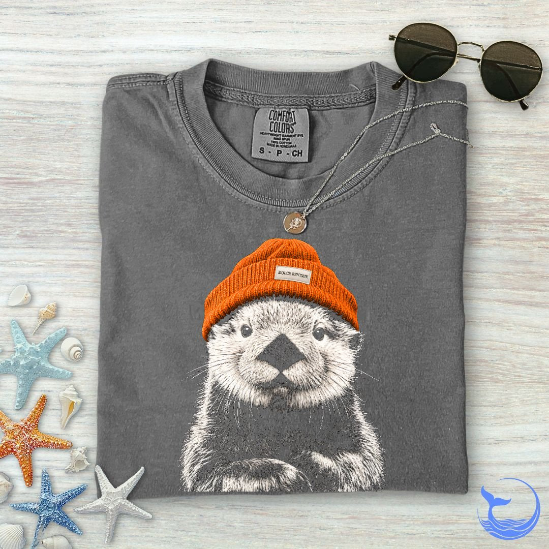 Winter Otter Comfort Colors T-Shirt
