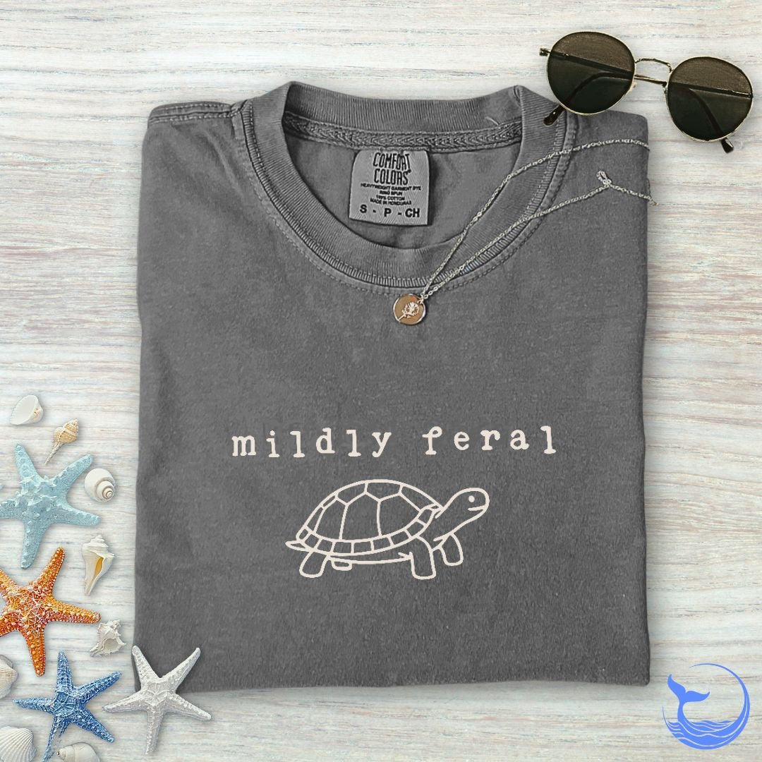 Mildly Feral Turtle Comfort Colors T-Shirt
