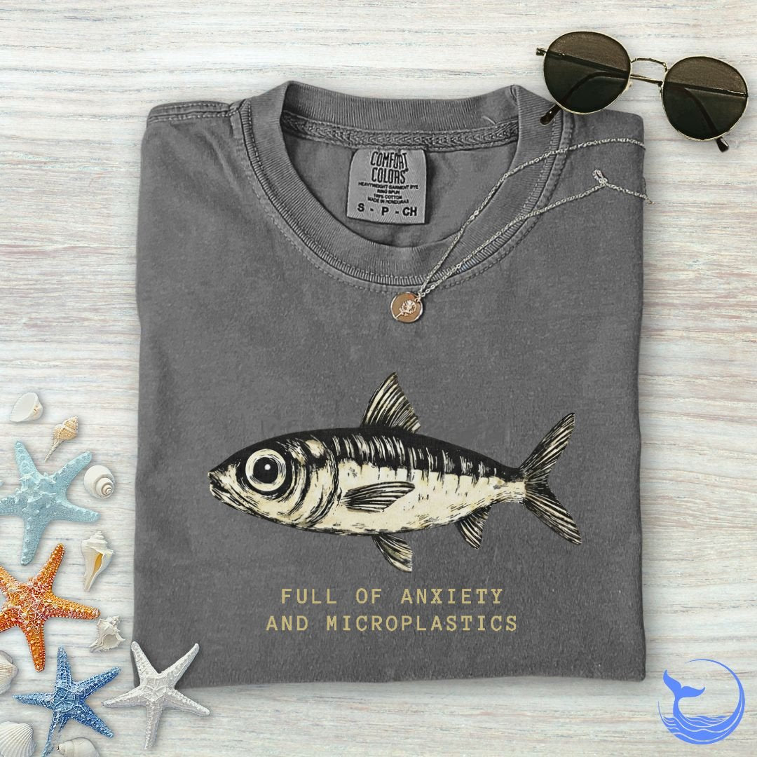 Anxiety & Microplastics Sardine Comfort Colors T-Shirt