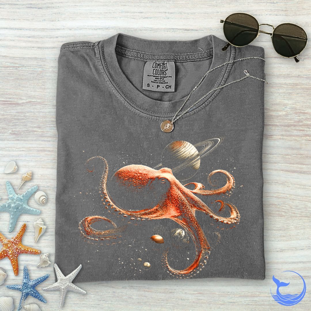 Cosmic Octopus Comfort Colors T-Shirt