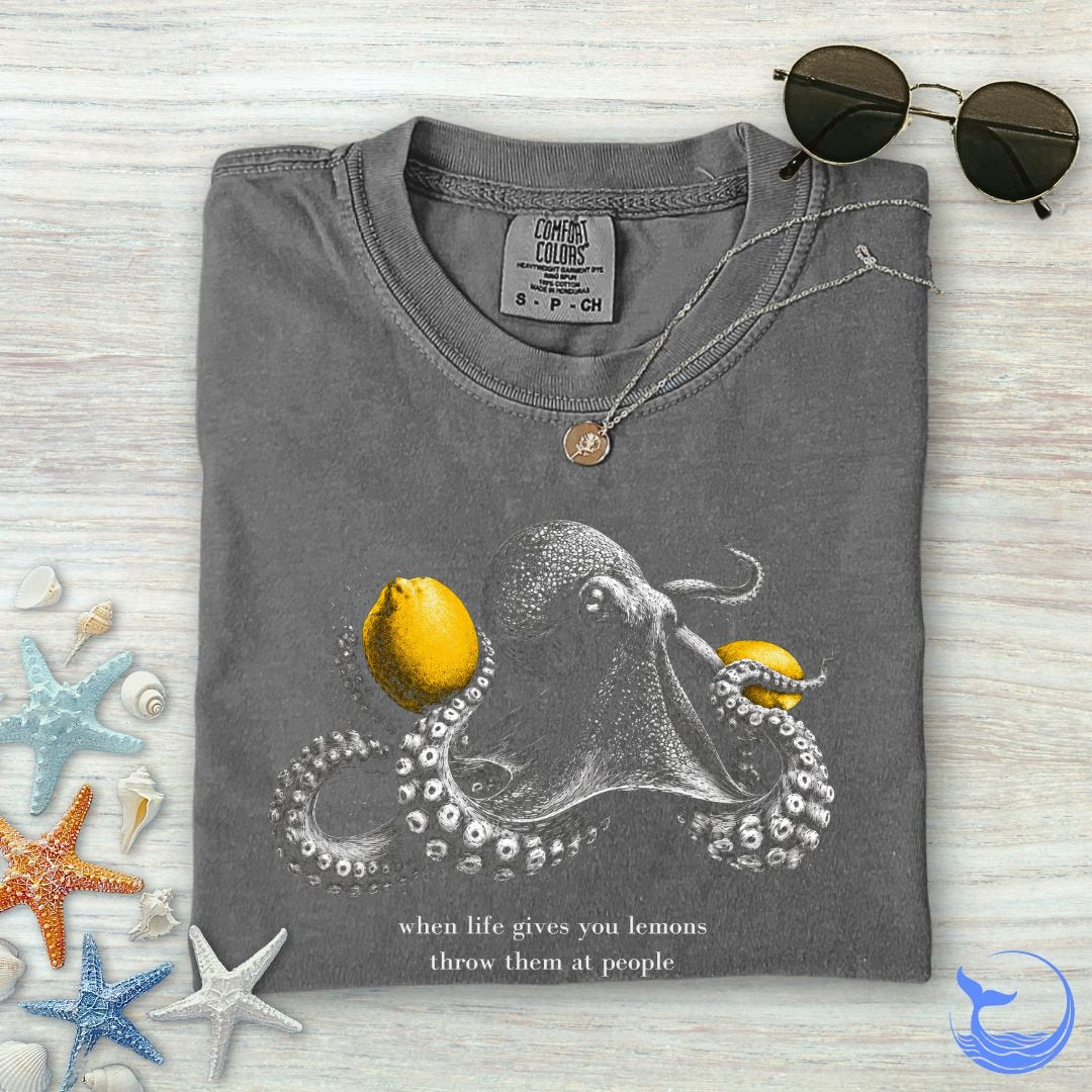 Lemons, Octopus Comfort Colors T-Shirt