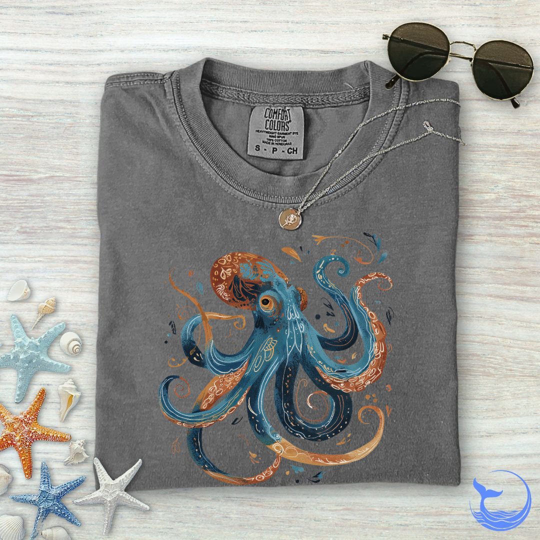 Boho Octopus Comfort Colors T-Shirt