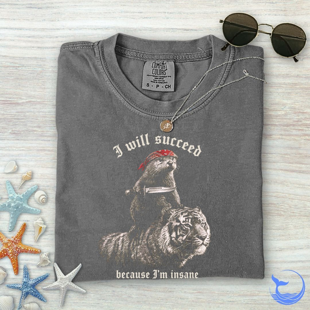 I Will Succeed, Sea Otter Comfort Colors T-Shirt