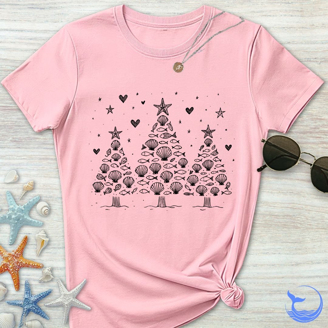 Seashell Christmas Trees Women's T-Shirt