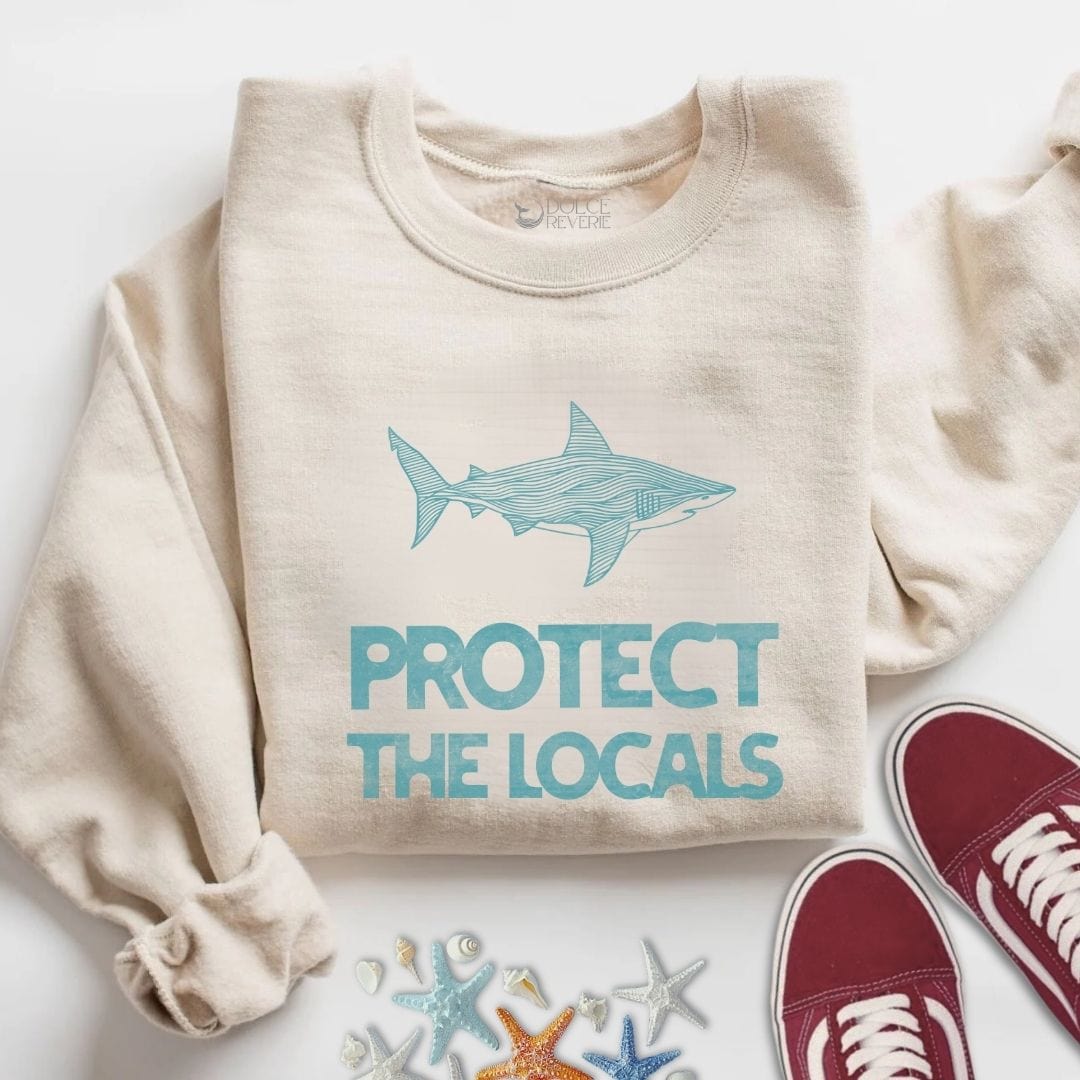 Protect The Locals Sweatshirt S / Sand