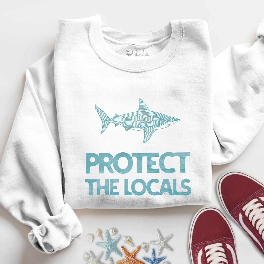 Protect The Locals Sweatshirt S / White