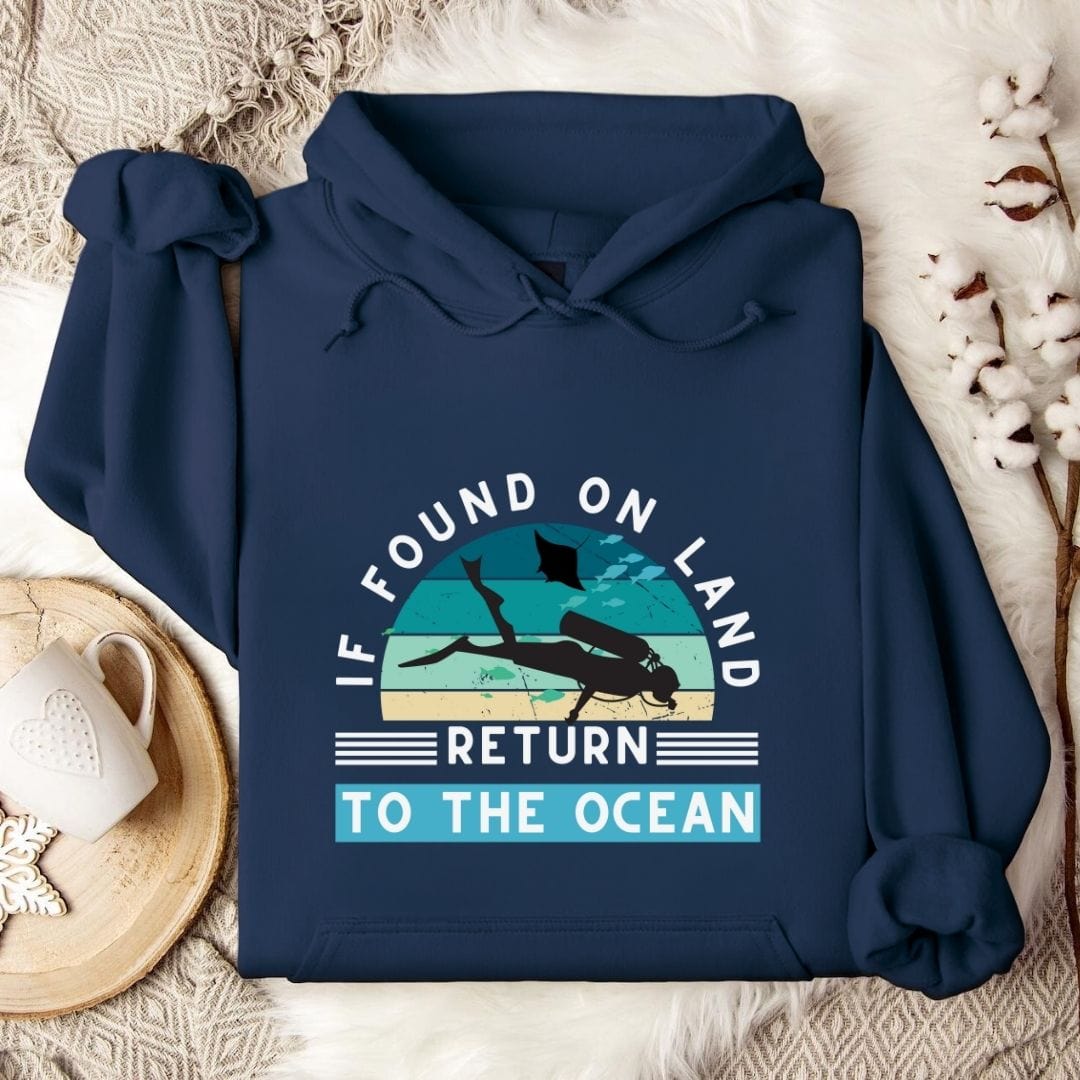 Return to Ocean - Diving Hoodie Navy / S