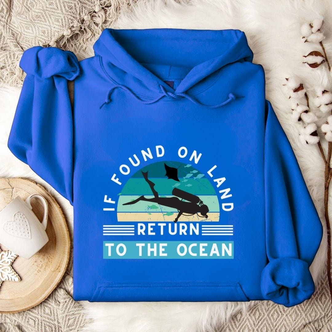 Return to Ocean - Diving Hoodie Royal / S