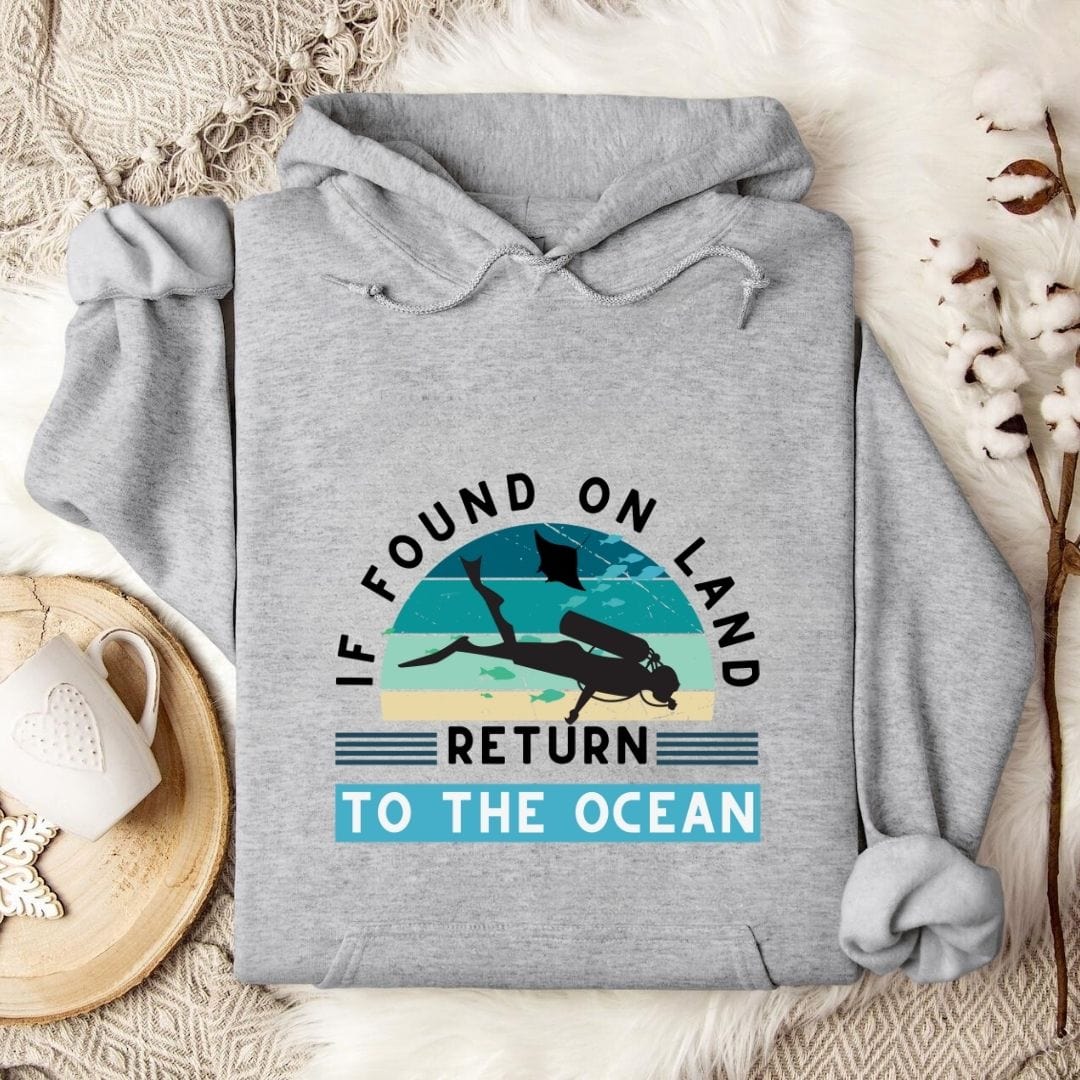 Return to Ocean - Diving Hoodie Sport Grey / S