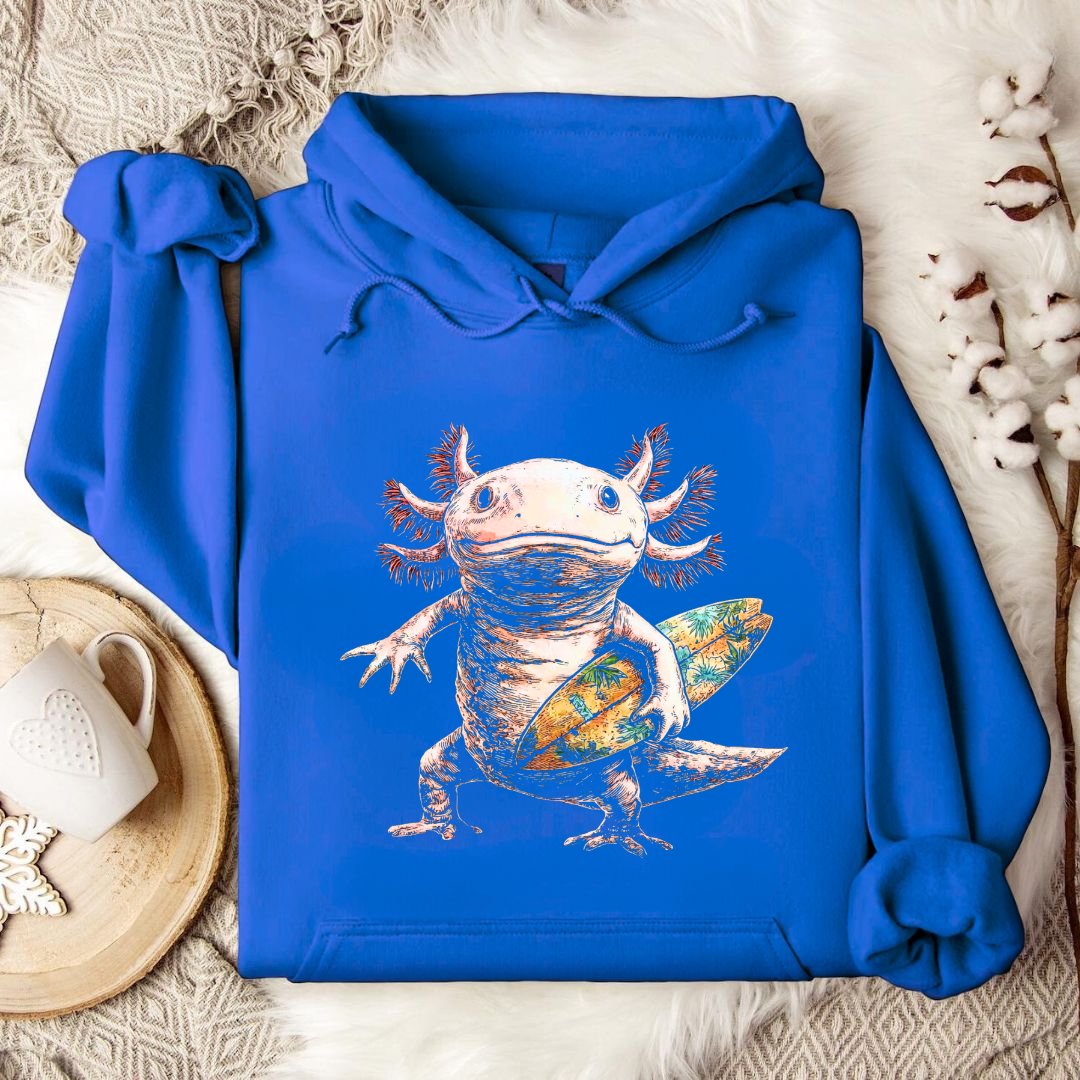 Surfer Axolotl Hoodie