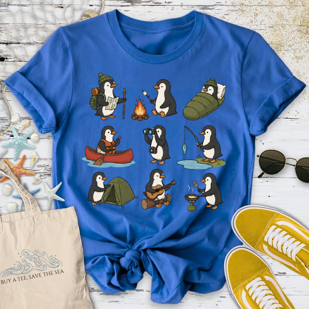Camping Penguin T-Shirt