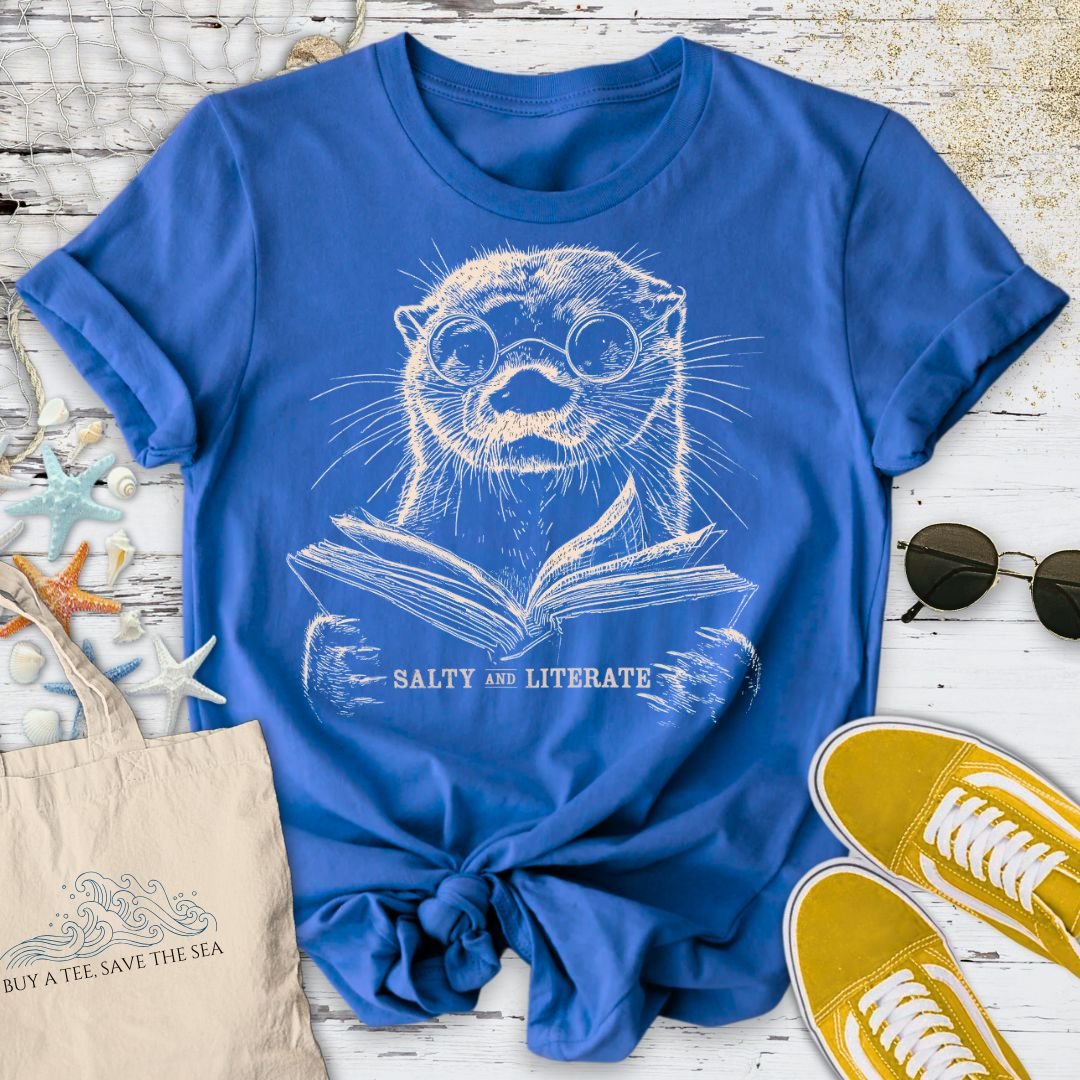 Salty and Literate Otter T-Shirt