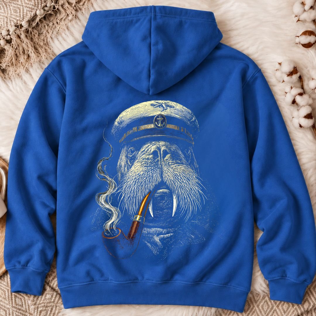 Captain Walrus Back Print Hoodie