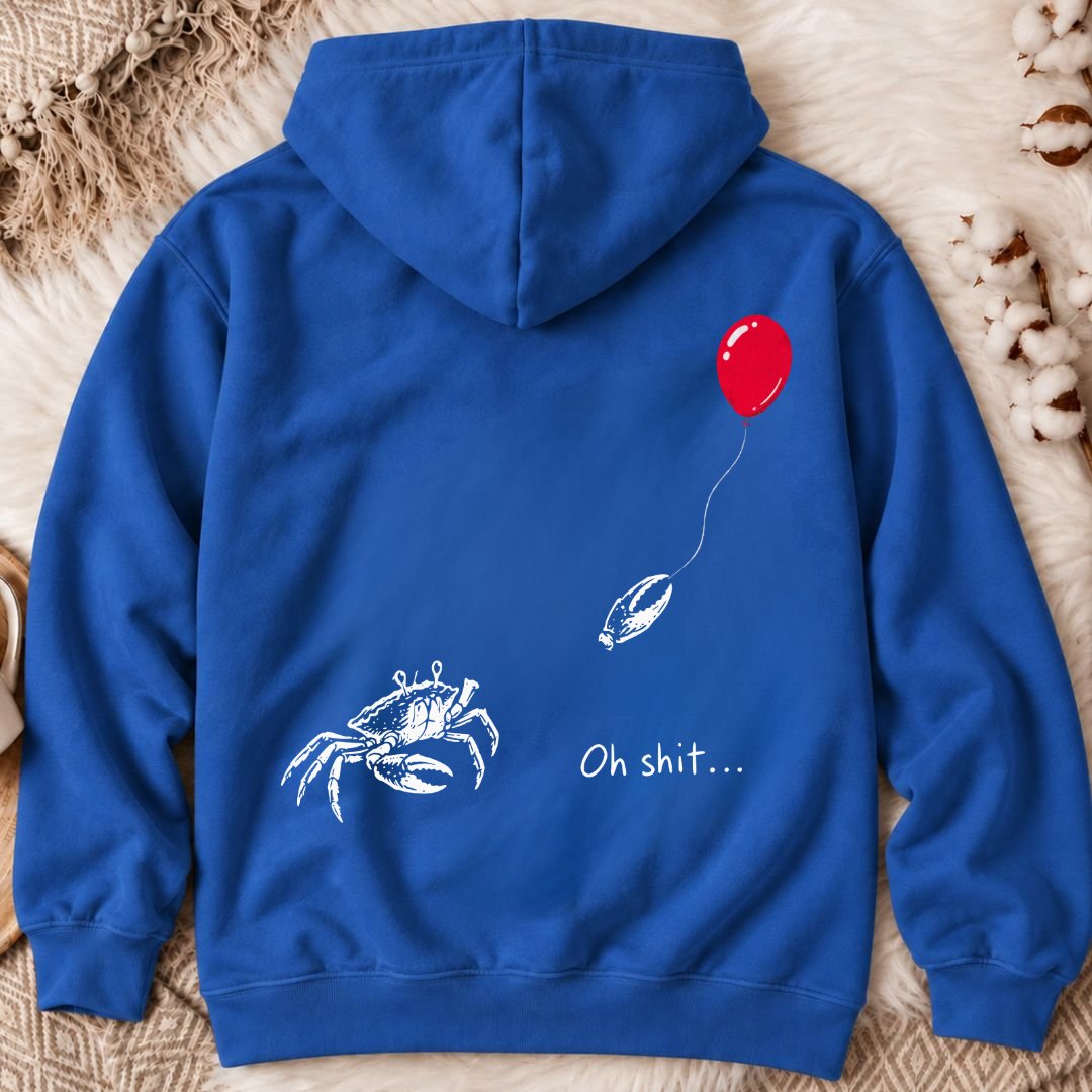 Oh...Crab Back Print Hoodie
