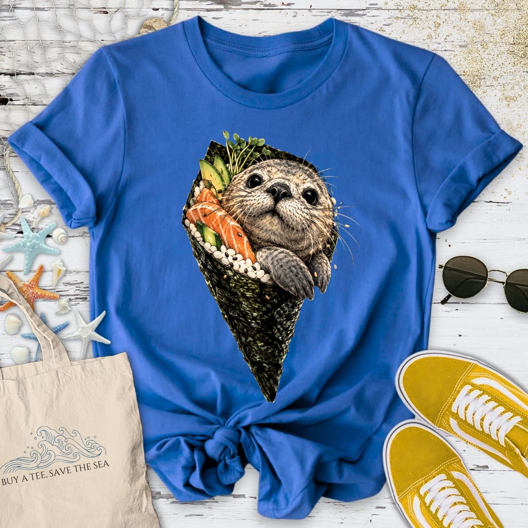 Sushi Seal T-Shirt in Royal - Dolce Reverie