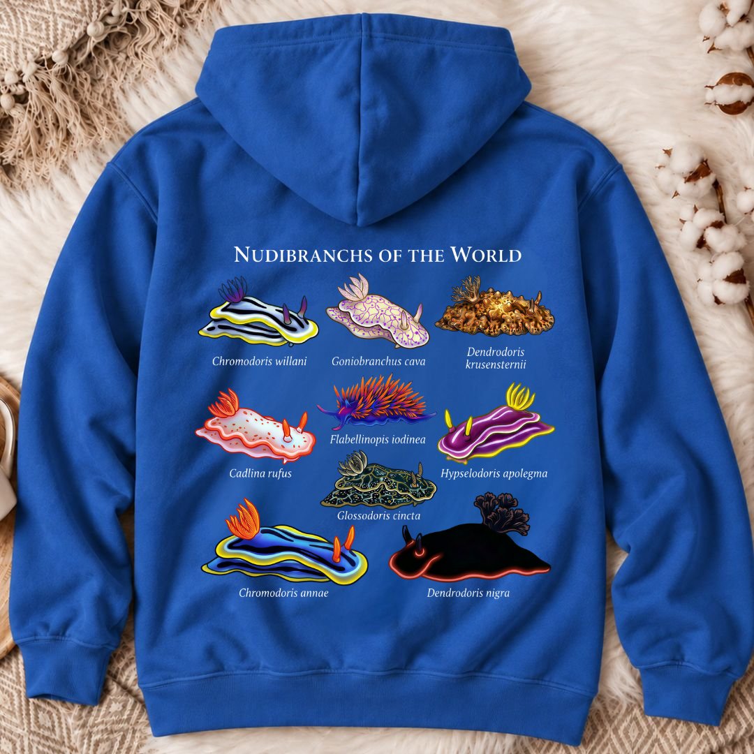 Nudibranchs Of The World Back Print Hoodie