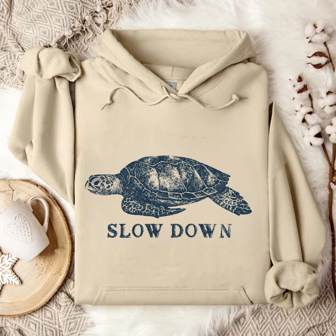 Slow Down Turtle Hoodie