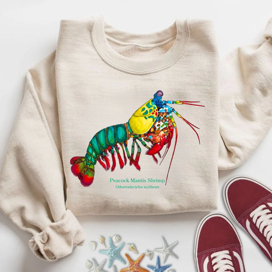 Mantis Shrimp Sweatshirt in Sand - Dolce Reverie