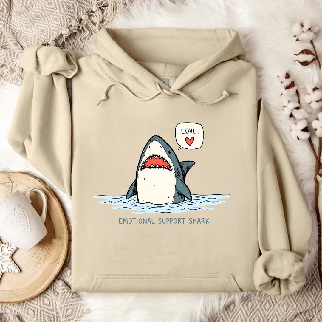 Emotional Support Shark Hoodie