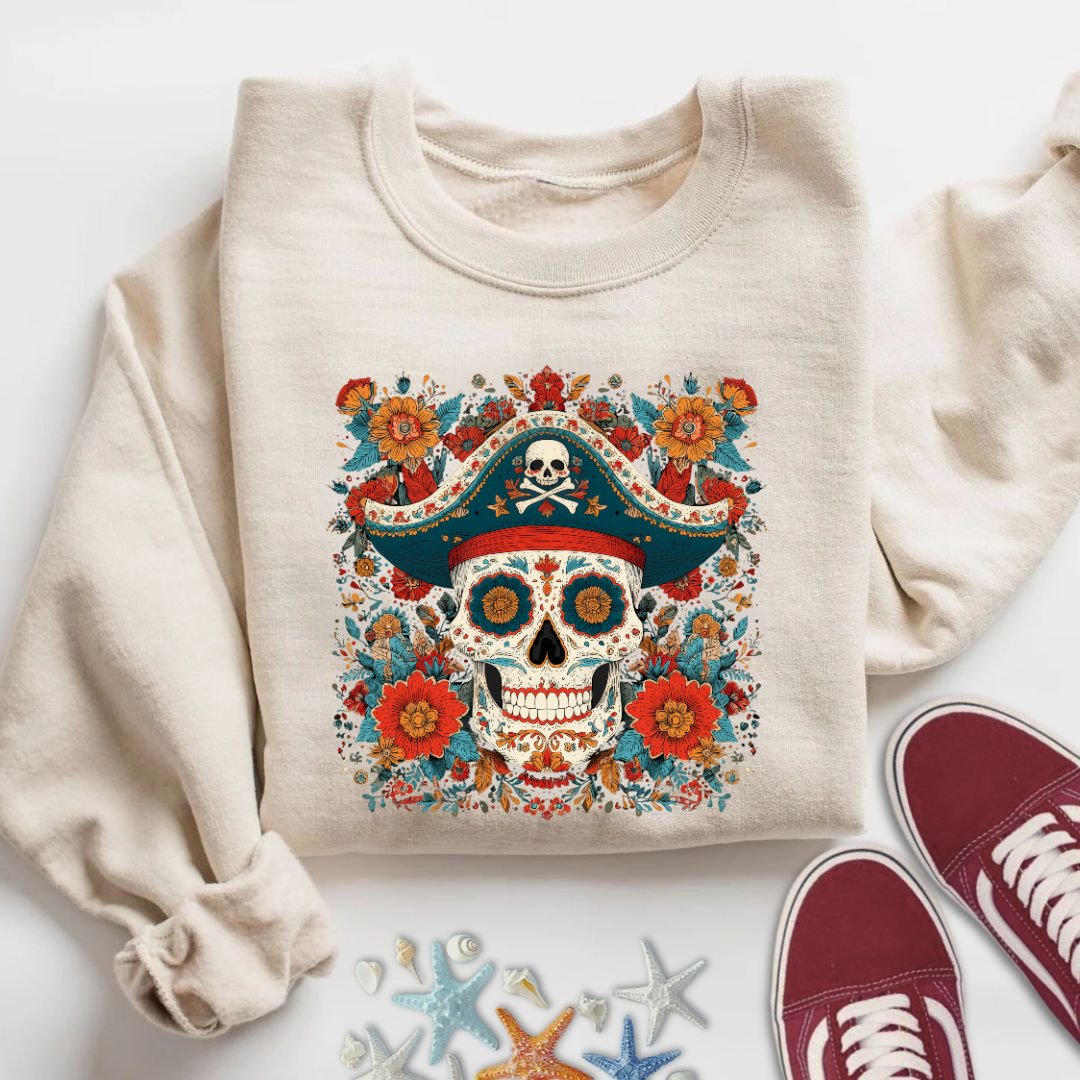 Mexican Pirate Skull Sweatshirt