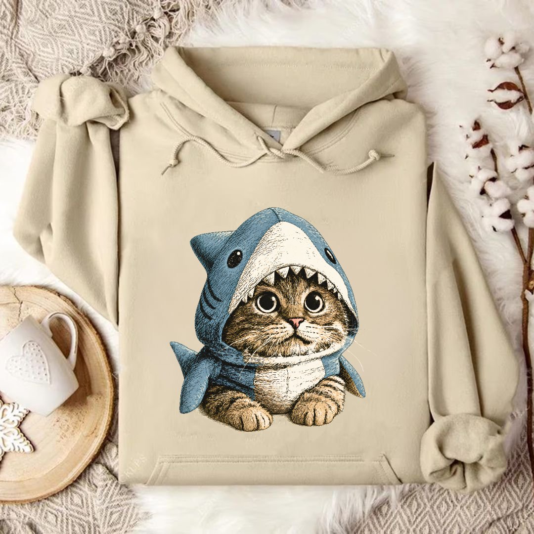I'm A Real Shark, Cat Hoodie