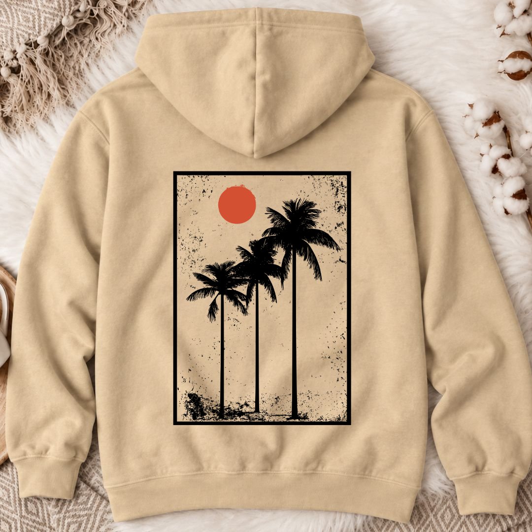 Vintage Palms Back Print Hoodie