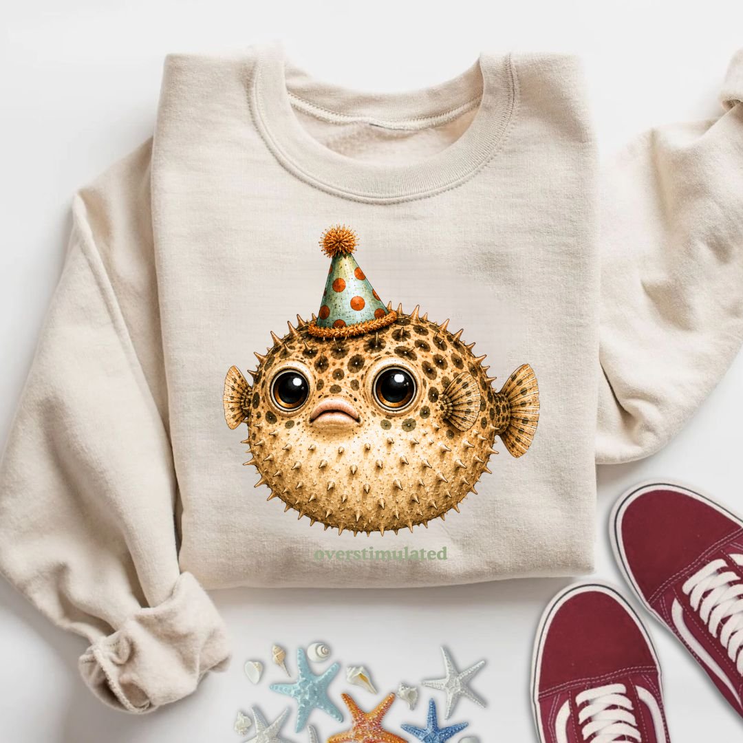 Overstimulated Pufferfish Sweatshirt