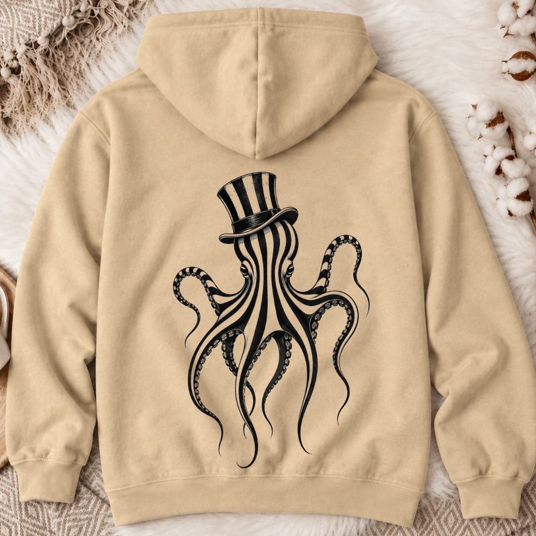 Beetlejuice Octopus Back Print Hoodie