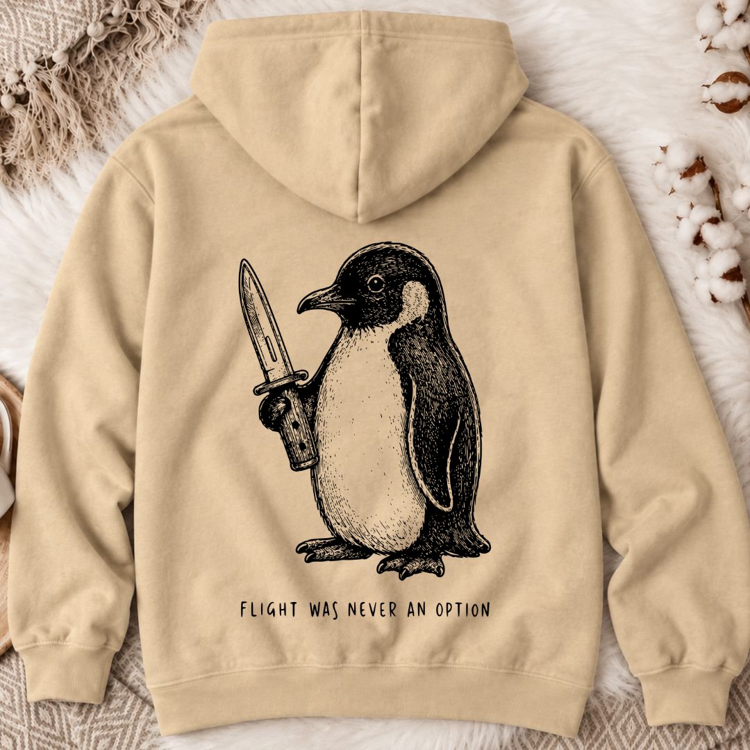 Flight Was Not An Option Back Print Hoodie