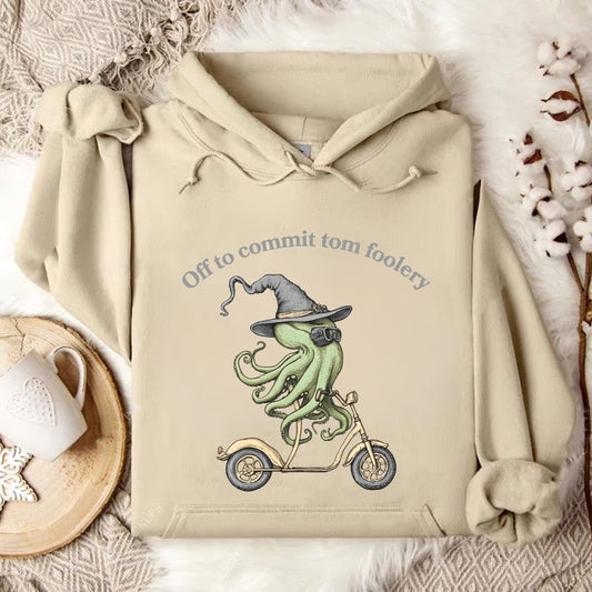 Tom Foolery Hoodie in Sand - Dolce Reverie