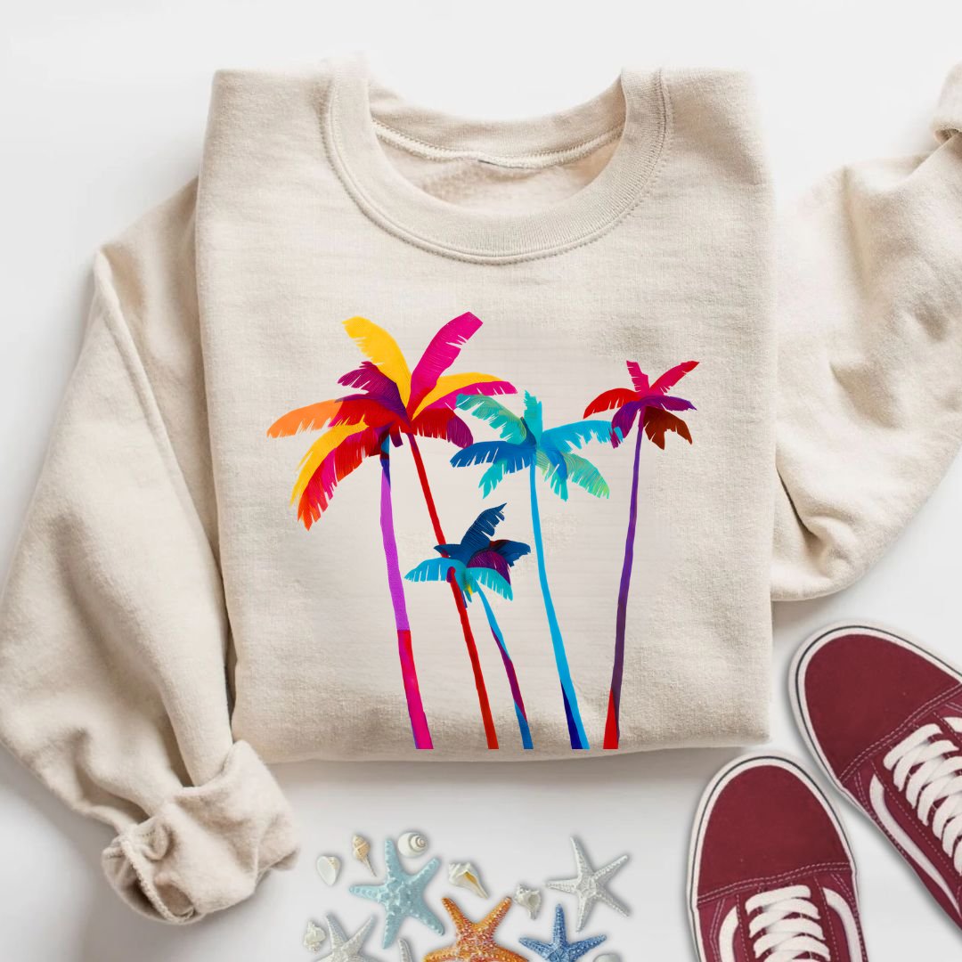 Artistic Palm Trees Sweatshirt